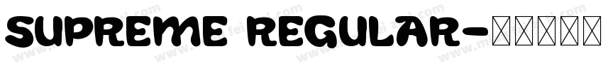 Supreme Regular字体转换
